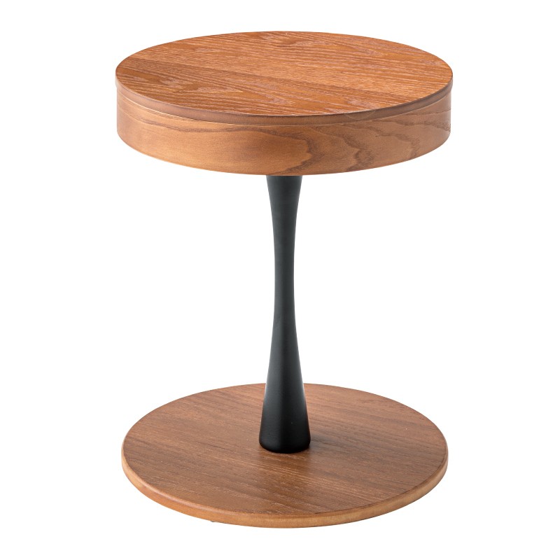 サイドテーブル おしゃれ 丸型 収納 木製 ソファー ベッド ナイトテーブル｜fkolme｜02