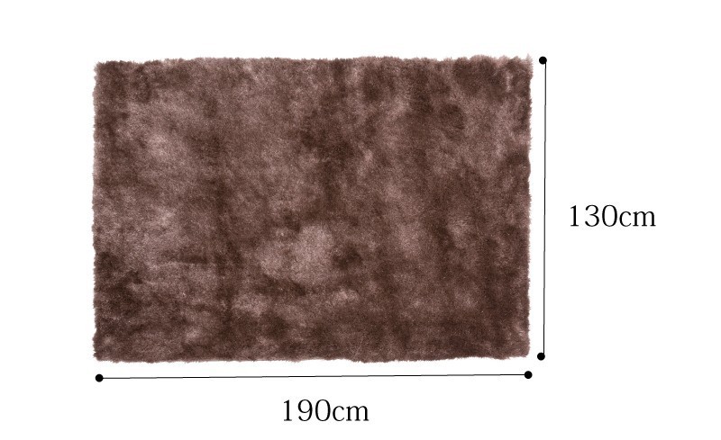 ラグ マット 130×190 1.5畳 おしゃれ 北欧 シャギー 長方形 大きい 大判 滑り止め 安い 人気
