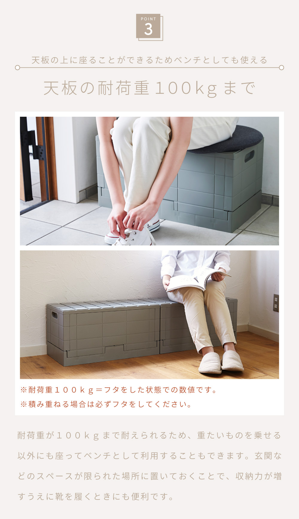 コンテナボックス 20L 折りたたみ 幅30cm 蓋付き 正方形 キャンプ オシャレ 取っ手付き 屋外