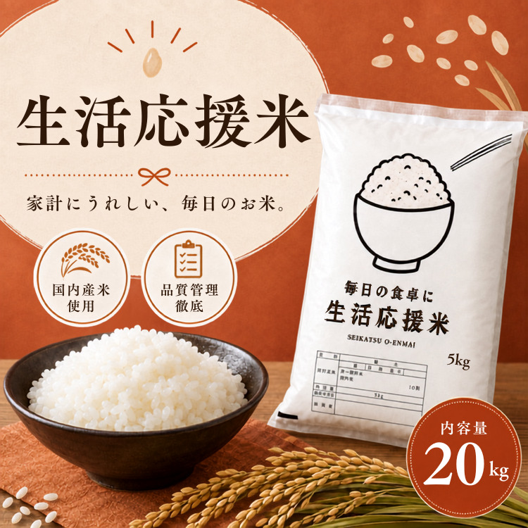 米 5kg 4セット お米 20kg 白米 こめ 精製米 生活応援米 国産米 複数