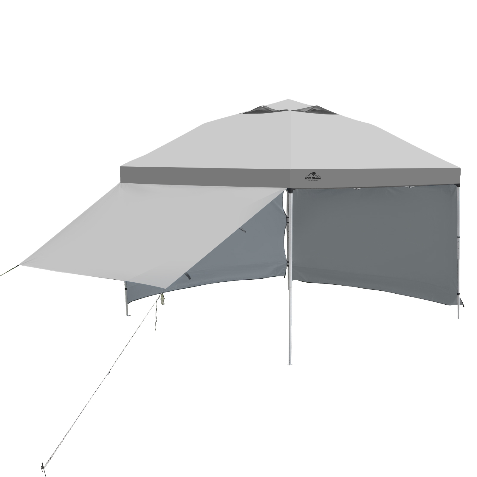 テント タープ 3×3m UV サイドシートセット 横幕付き セット 