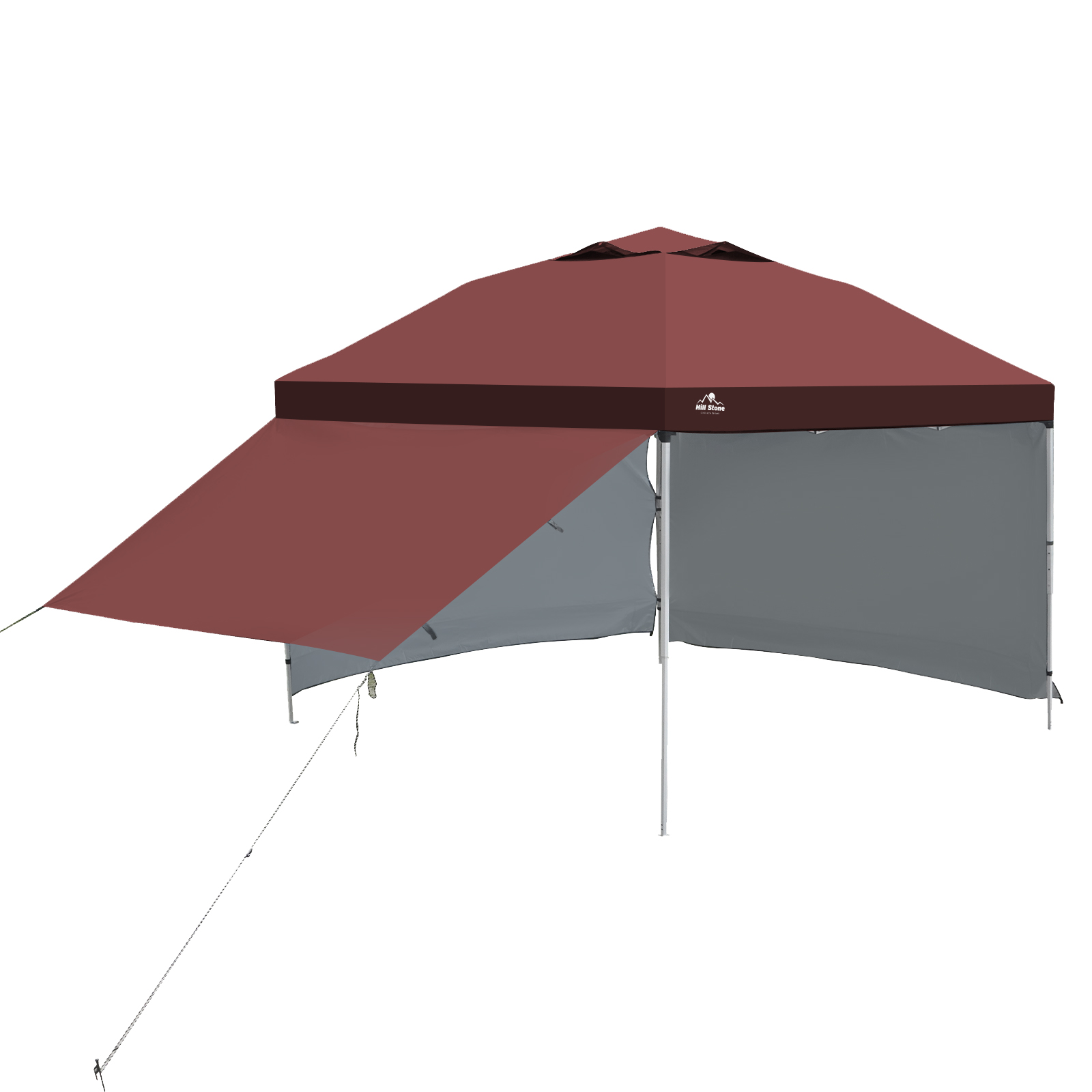 テント タープ 3×3m UV サイドシートセット 横幕付き セット 