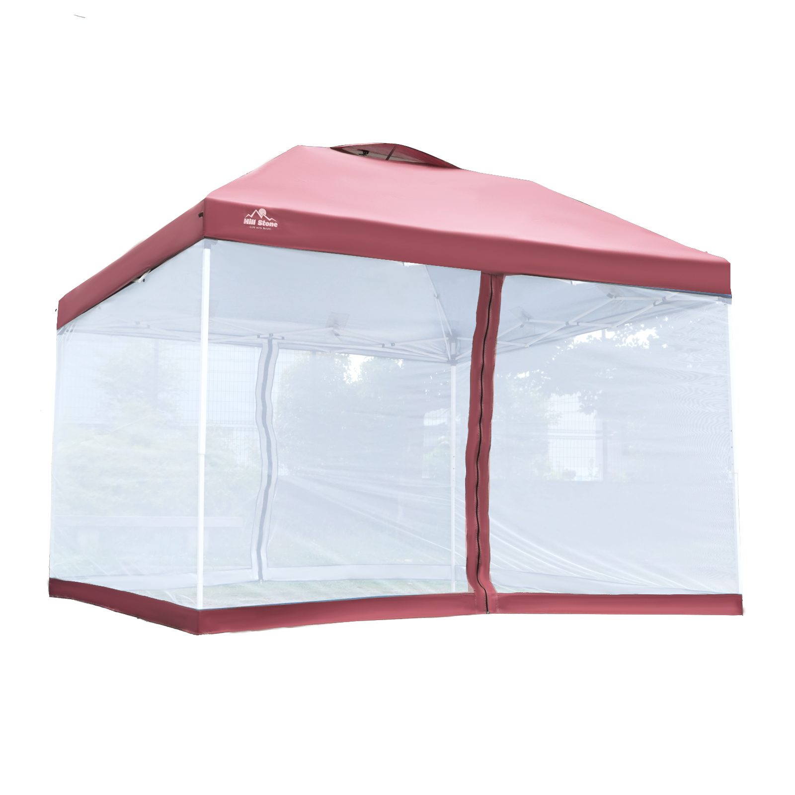 テント タープ 3×3m UV スクリーンタープ セット ワンタッチ タープテント メッシュシート アウトドア キャンプ レジャー 蚊帳 日よけ ad059｜fkstyle｜05