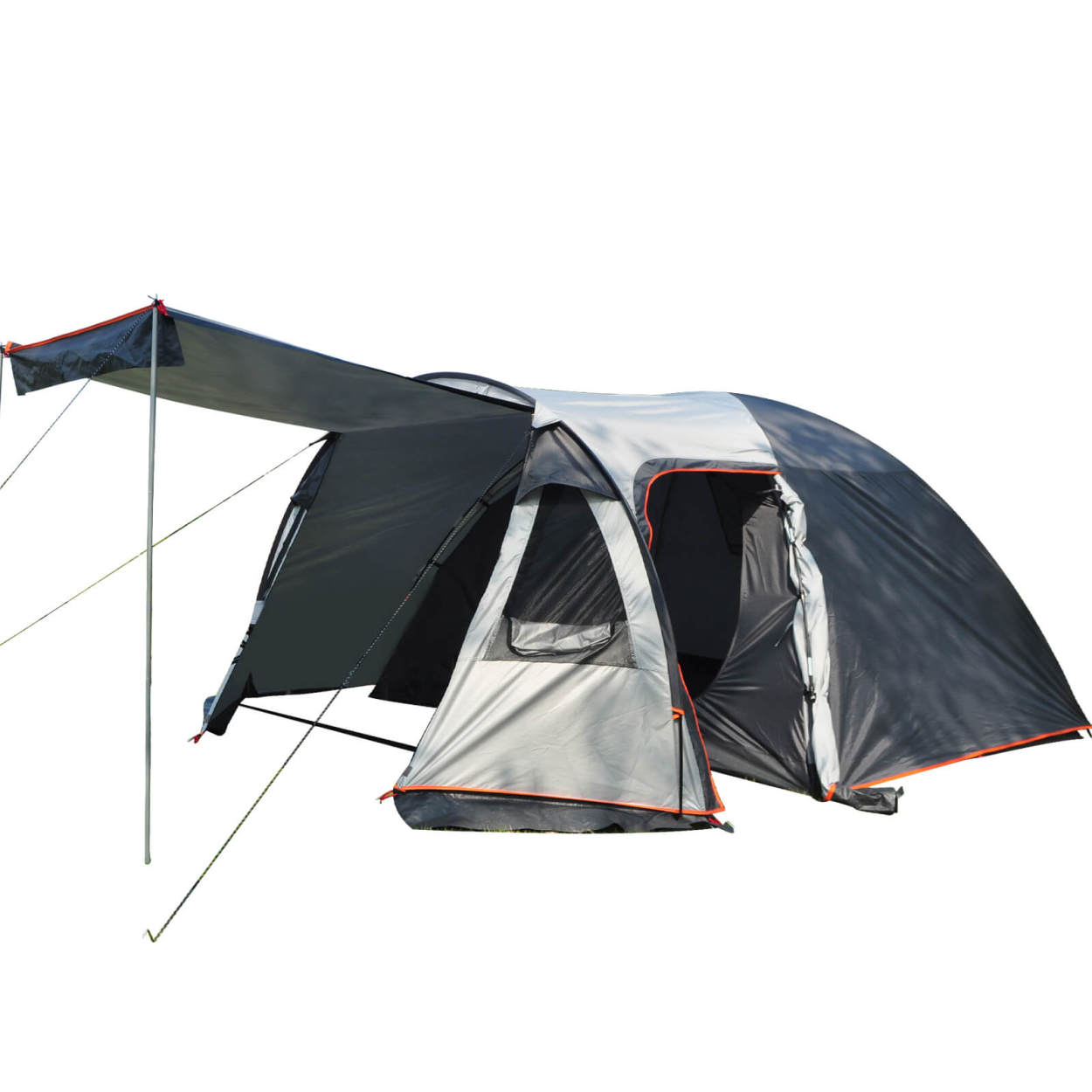 テント 2ルーム 4人用 オールインワン キャンプ 防水 キャンピング 