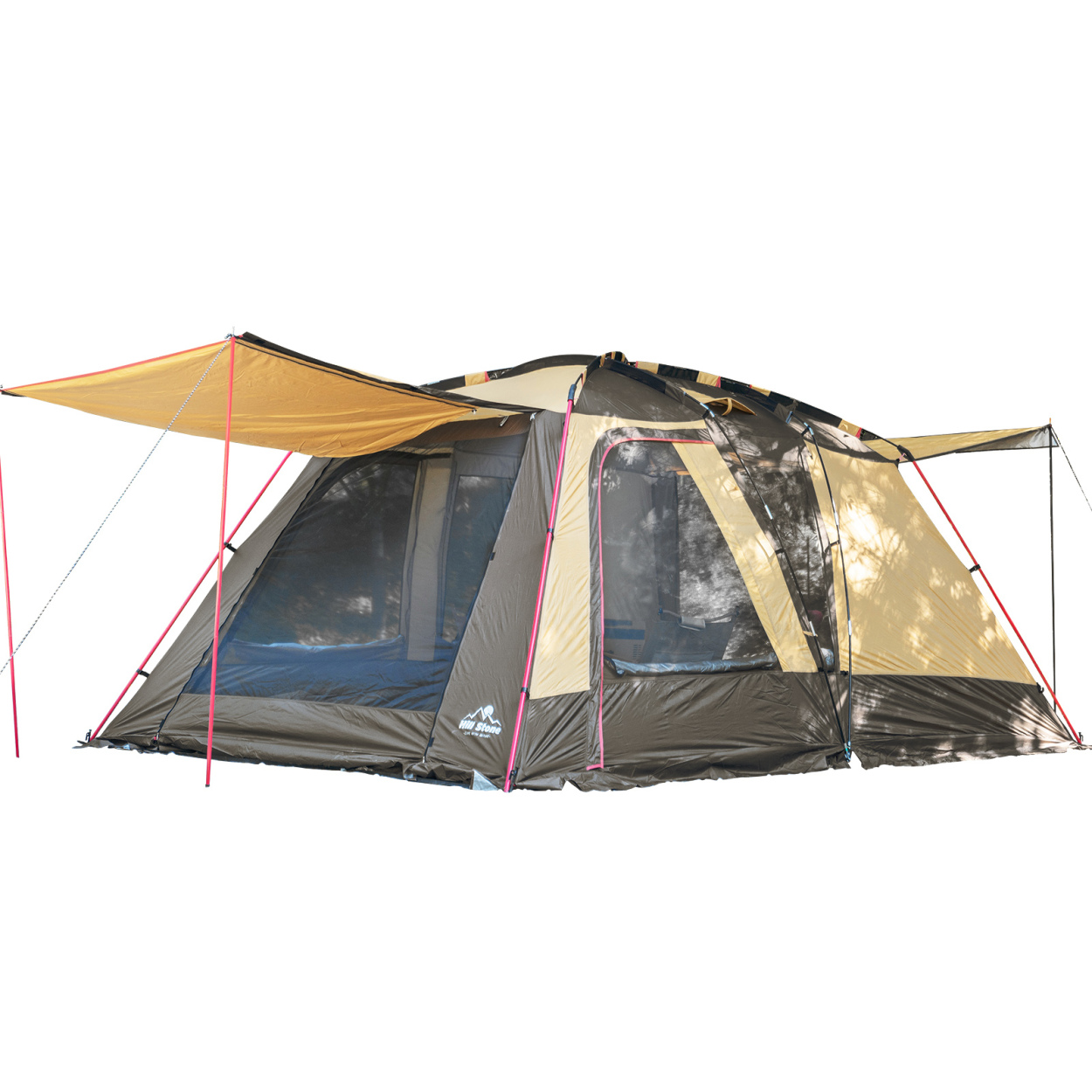 テント 2ルーム オールインワン 4人用 5人用 リビング キャンプ ドーム 