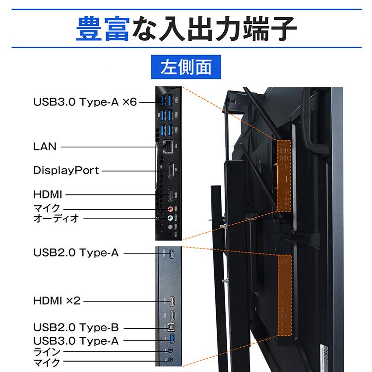 電子黒板 75インチ 4K インタラクティブホワイトボード タッチパネル
