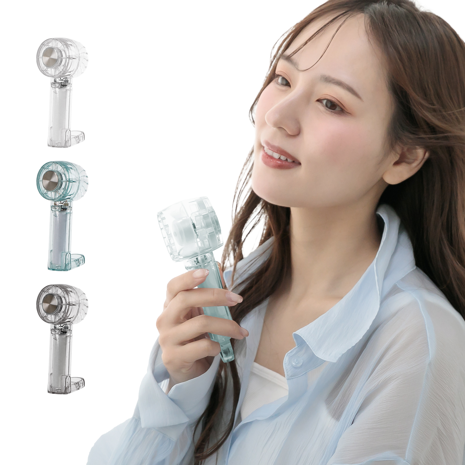 扇風機 ハンディファン 卓上扇風機 冷却 dc 小型 ハンディ ミニ 充電式 usb おしゃれ リビング 携帯 アウトドア デスク キャンプ コンパクト 屋外 コードレス |  | 02