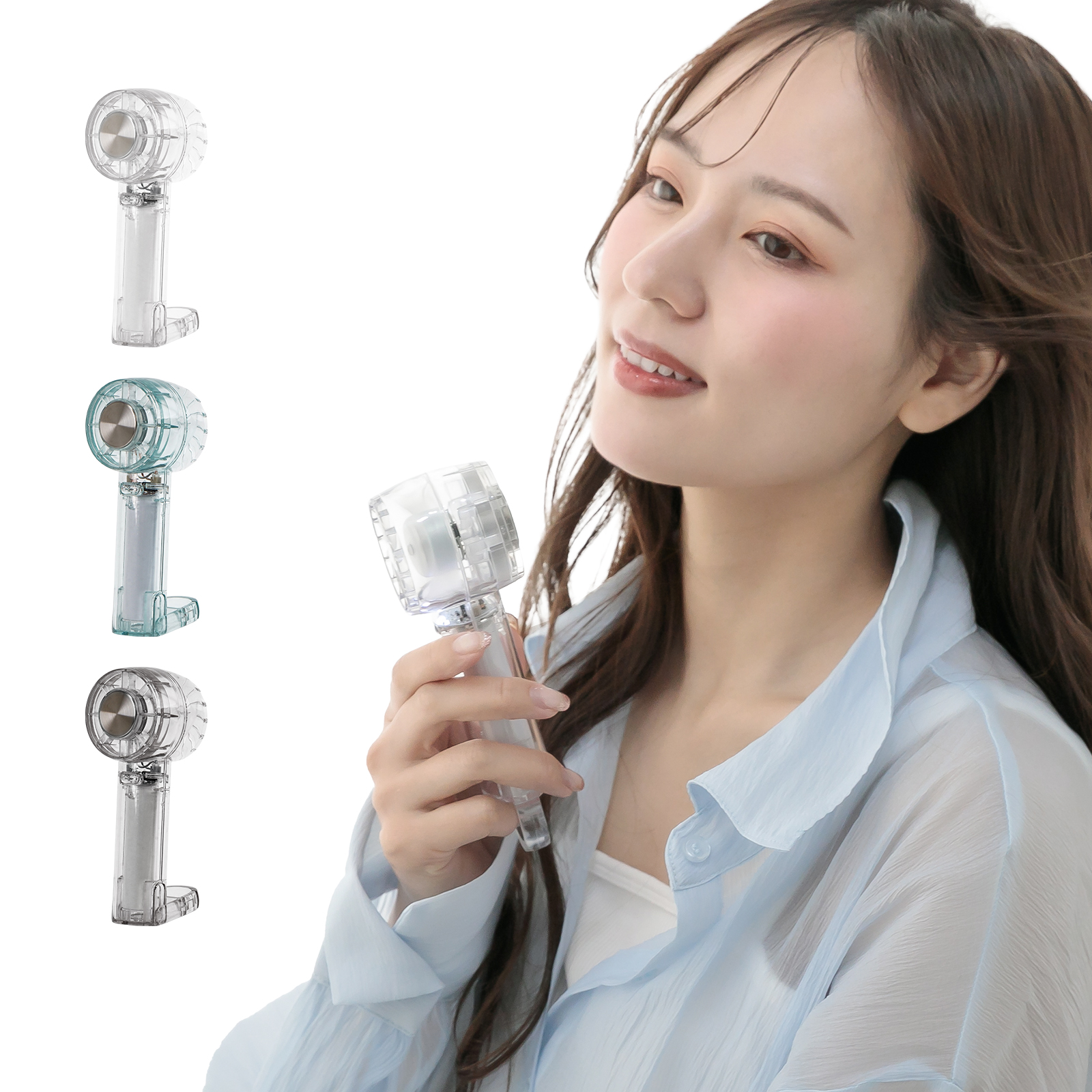 扇風機 ハンディファン 卓上扇風機 冷却 dc 小型 ハンディ ミニ 充電式 usb おしゃれ リビング 携帯 アウトドア デスク キャンプ コンパクト 屋外 コードレス |  | 01