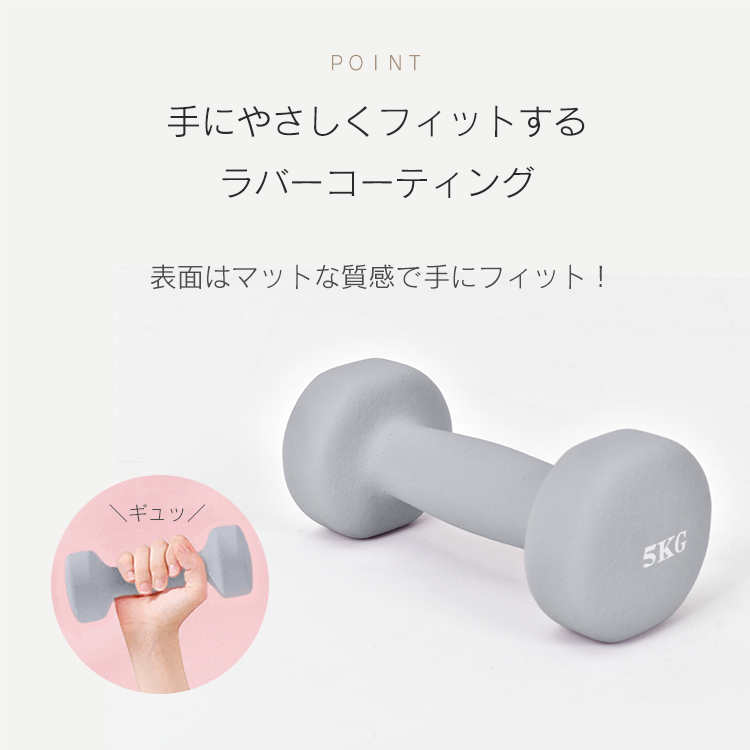 ダンベル ストロンガー(青) 5kg×2個セット