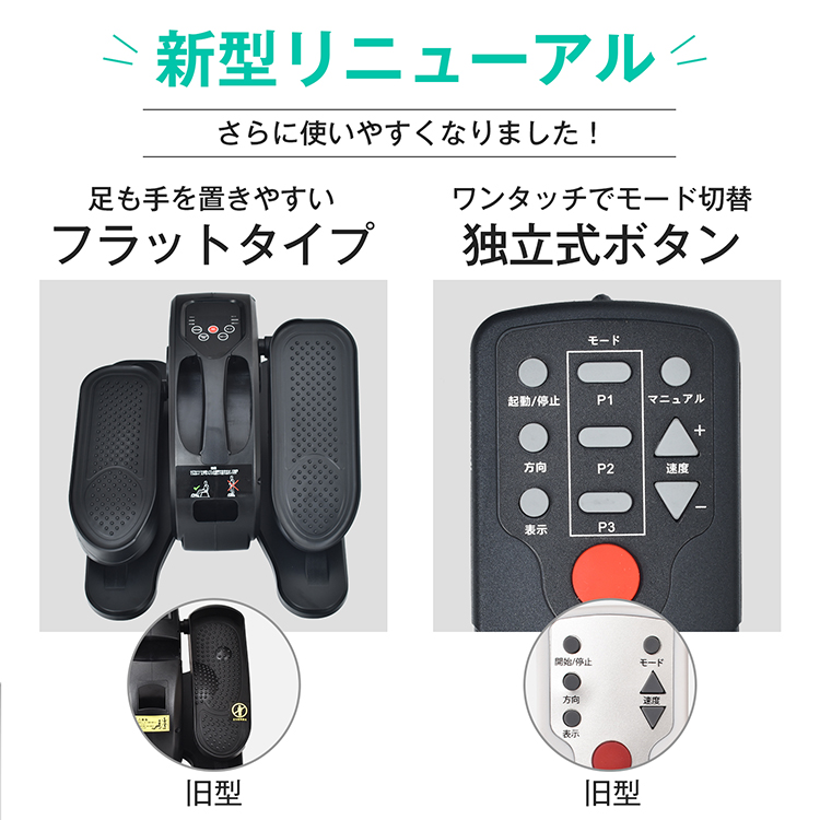 フィットネスバイク 静音 電動 ミニ コンパクト 家庭用 ステッパー 足 