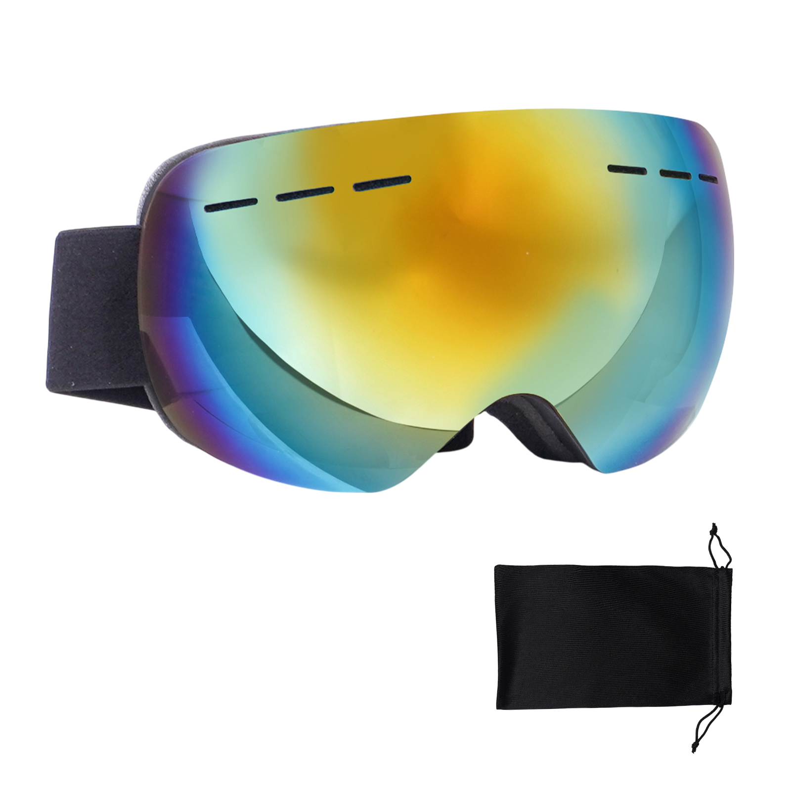 スノーゴーグル スキーゴーグル サングラス UVカット 紫外線 ダブルレンズ 防曇 メガネ対応 ケース付き 長さ調節 男女兼用 スキー スノーボード |  | 05