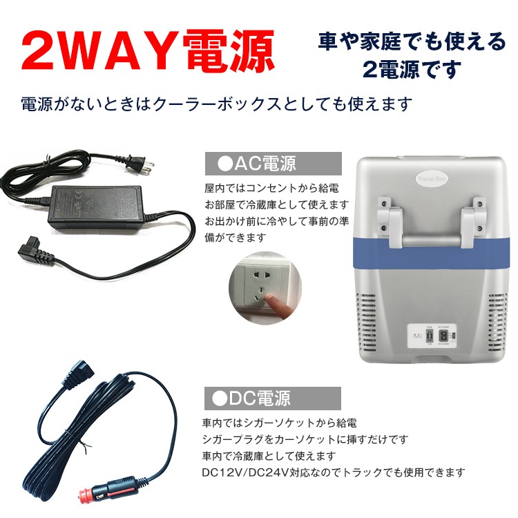 車載 冷蔵庫 冷凍庫 12V 24V AC 保冷 ポータブル ミニ 小型 40L