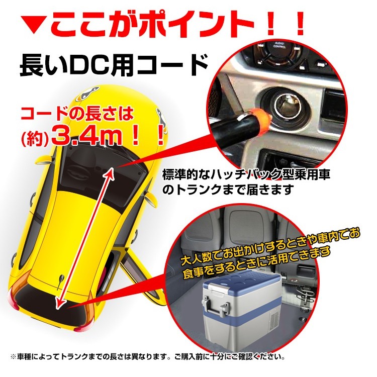 車載 冷蔵庫 冷凍庫 12V 24V AC 保冷 ポータブル ミニ 小型 40L