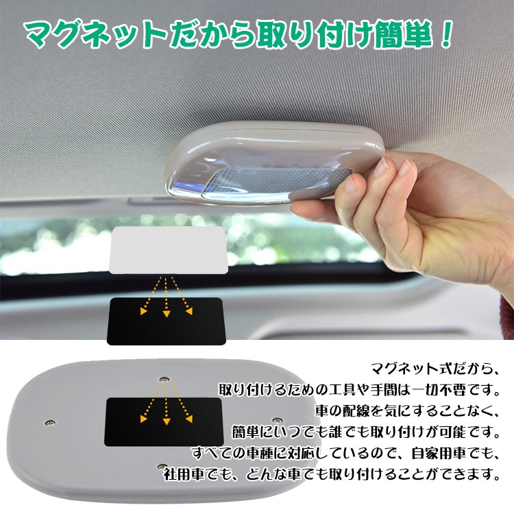 車用 ライト ルームランプ タッチ するだけ センサー 点灯 電灯 LED USB充電式 マグネット 両面テープ 簡単取り付け ee226  :ee226:Fkstyle - 通販 - Yahoo!ショッピング