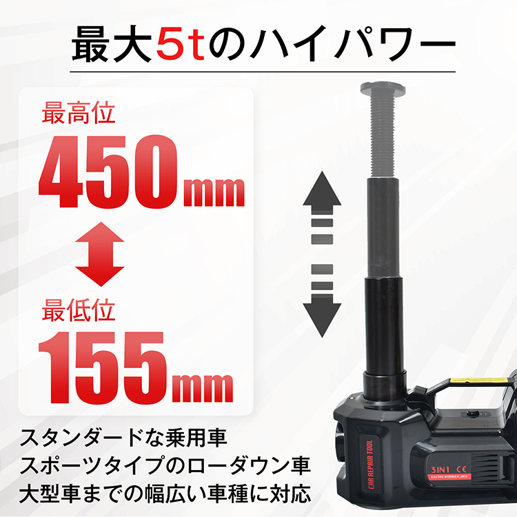 札幌店頭引取 クレトム 3t油圧ガレージジャッキ F-96 最高510