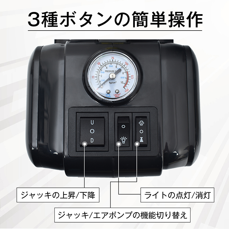 ジャッキ ガレージジャッキ フロアジャッキ 油圧ジャッキ 作業灯
