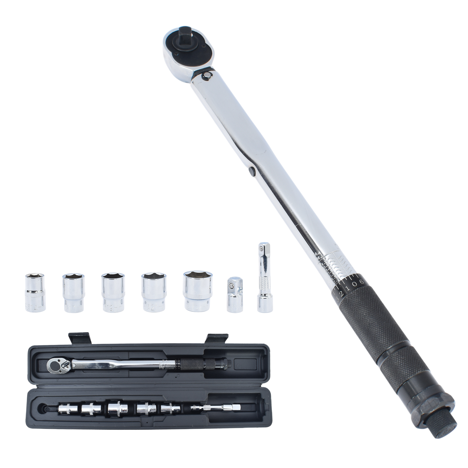 トルクレンチセット トルクレンチ プレセット型 3/8インチ 19-110N・m