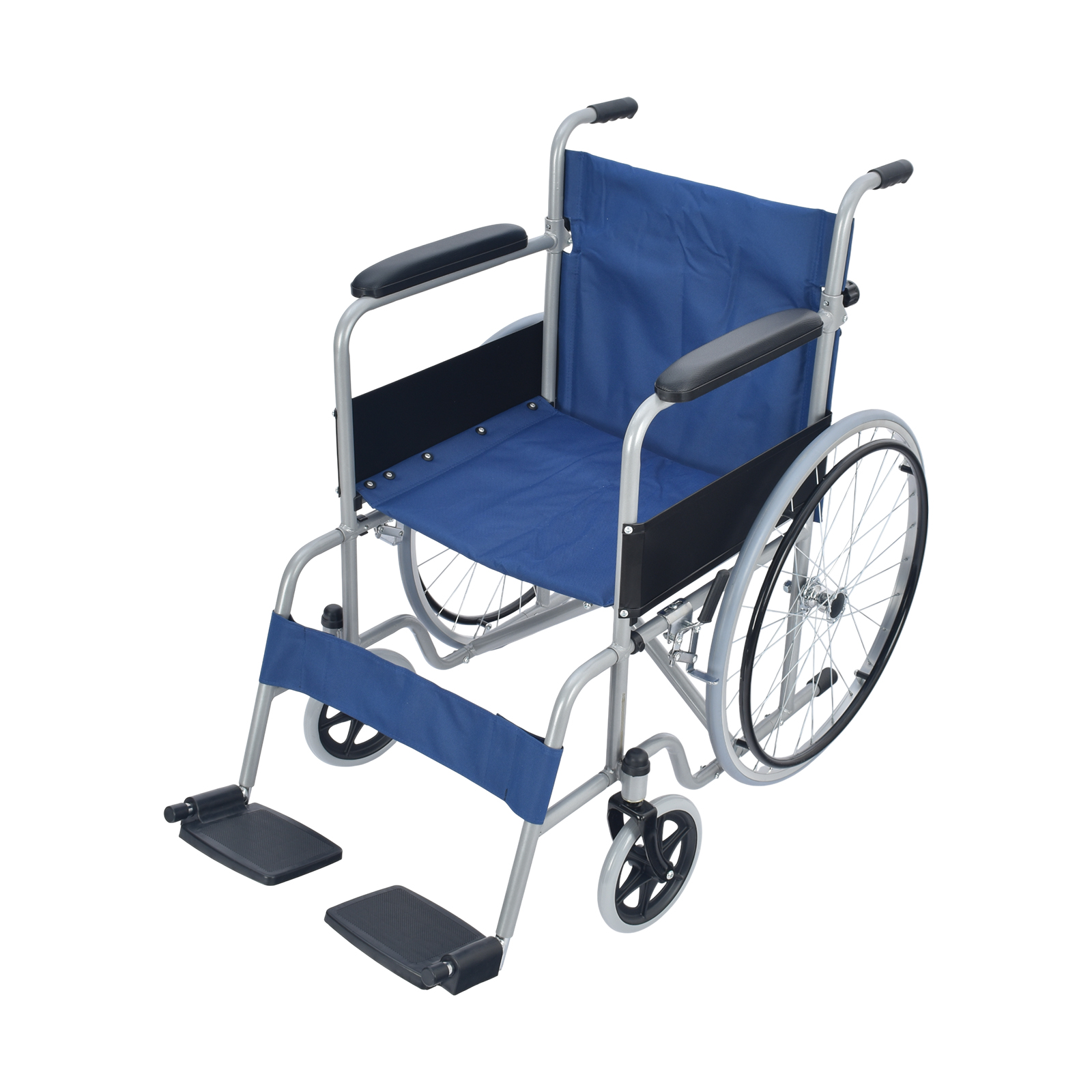 車いす 手動車いす 自走 軽量 コンパクト 背折れ 折りたたみ  車椅子 ノーパンク スチール 肘置き アームレスト クッション サイドガード レッグサポート |  | 01