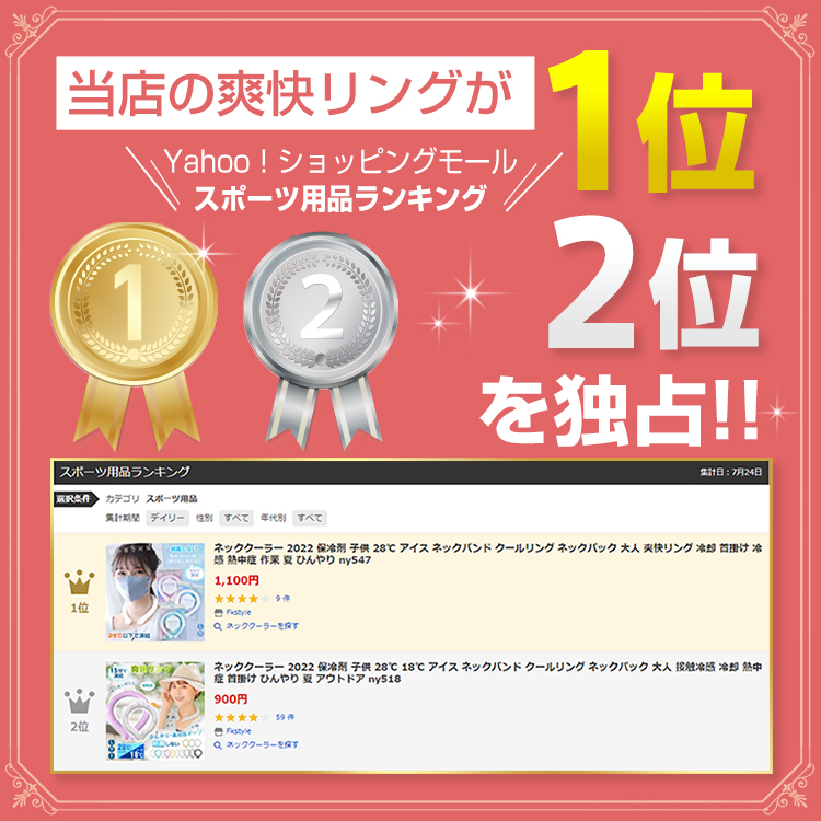 送料無料 未使用 爽快リング アイスネックリング 18℃ 28℃ 繰り返し エコ 冷却 クール ネッククーラー 暑さ対策 熱中症 首掛け  ny518-ko かわいい！