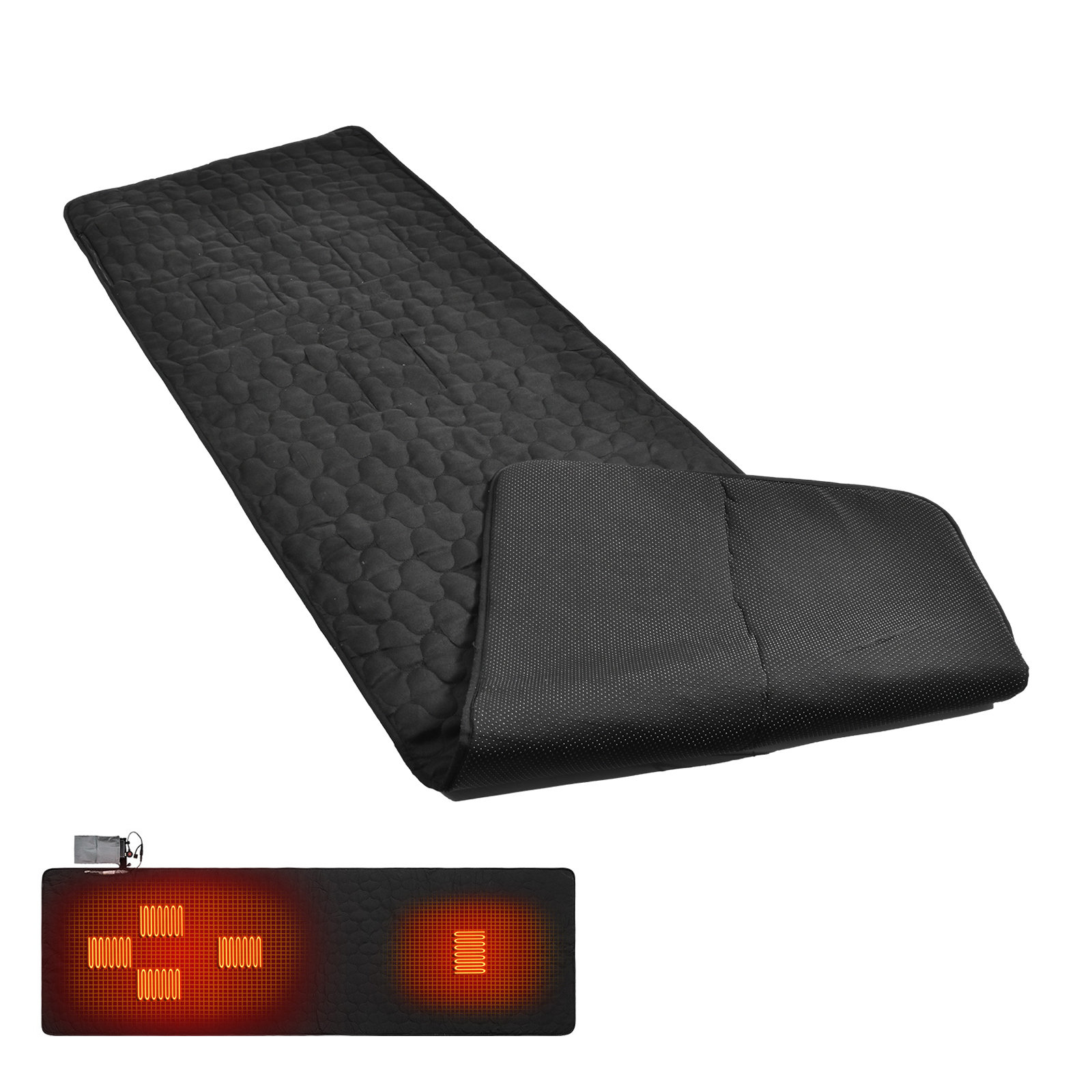 寝袋 電熱 マット キャンプ USB 電気 カーペット 発熱 パッド ホット 