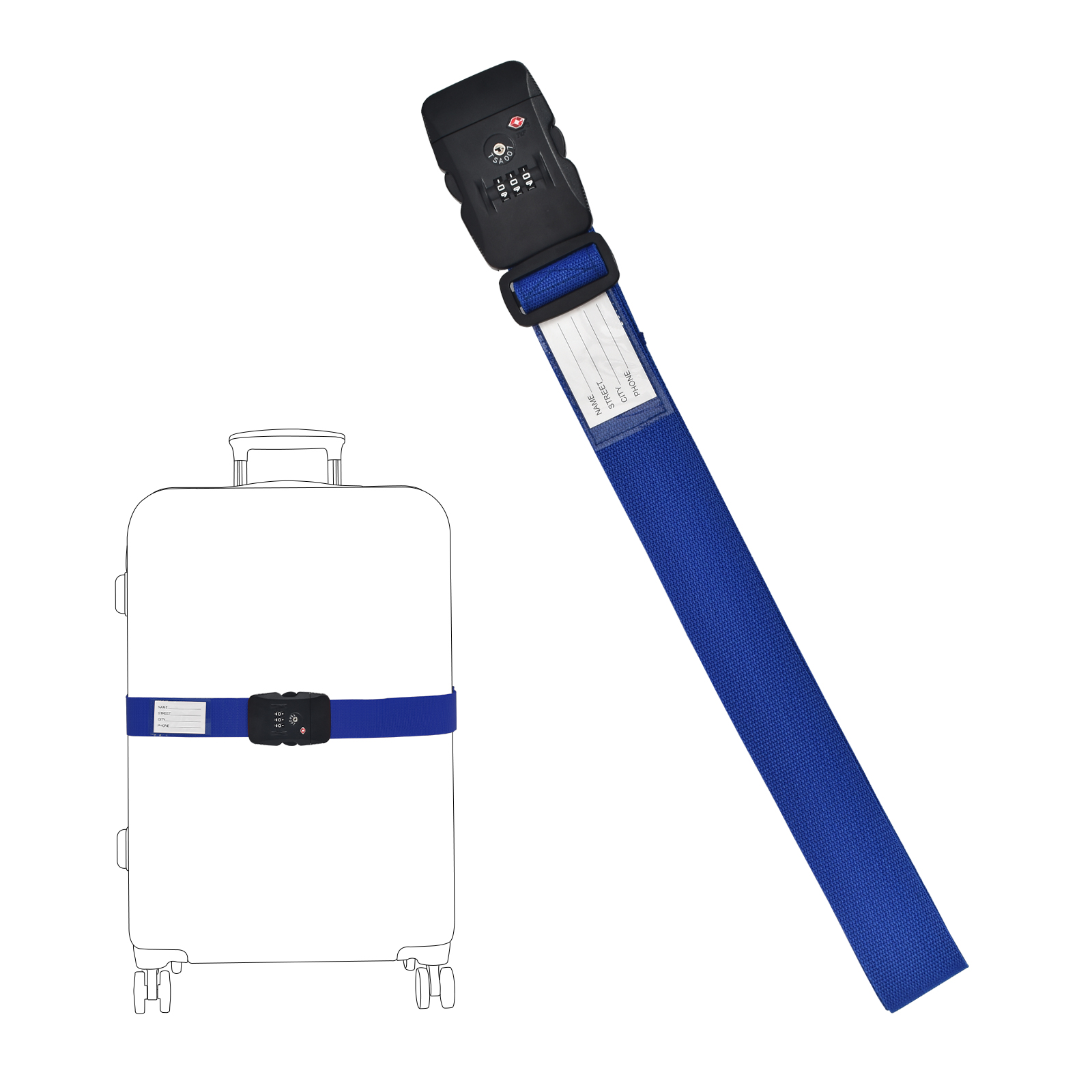 TSA Combination Strap | Travel Blue Travel Accessories