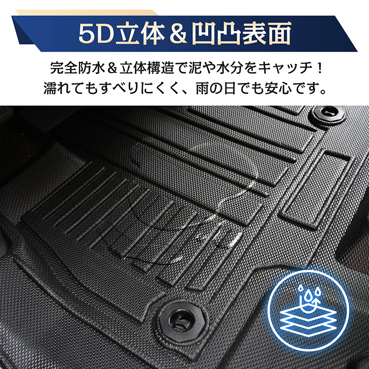 ホンダ N-BOX N-BOXカスタム JF3 JF4 NBOX 防水 3dフロアマット 5d