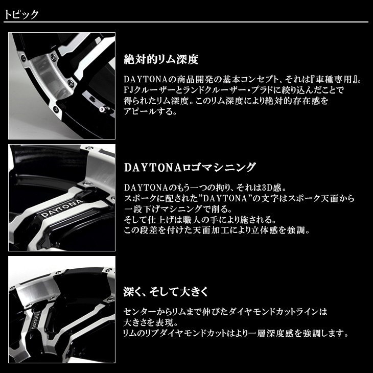RAYS RAYS/レイズ DAYTONA/デイトナ FDX ホイール ブラック