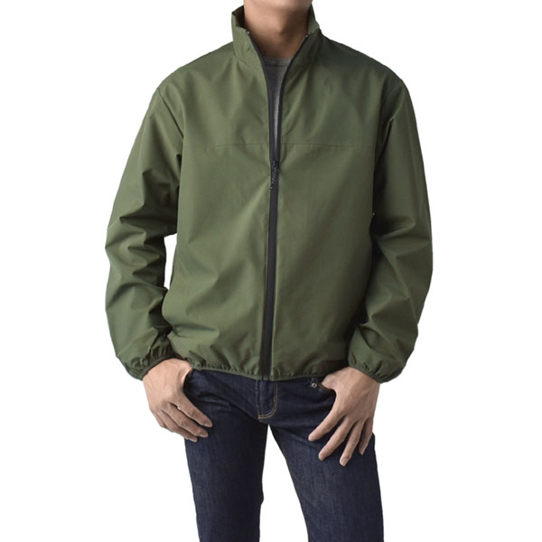 耐水圧10000mm 高機能 全天候型 ジャケット ウインドブレーカー スタンドブルゾン 撥水 防風 防花粉 ストレッチ メンズ フルジップ A1B セール【パケ1】 | FLAG ON CREW | 03