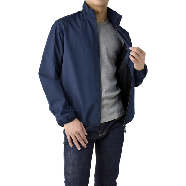 耐水圧10000mm 高機能 全天候型 ジャケット ウインドブレーカー スタンドブルゾン 撥水 防風 防花粉 ストレッチ メンズ フルジップ A1B セール【パケ1】 | FLAG ON CREW | 04