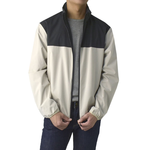 耐水圧10000mm 高機能 全天候型 ジャケット ウインドブレーカー スタンドブルゾン 撥水 防風 防花粉 ストレッチ メンズ フルジップ A1B セール【パケ1】 | FLAG ON CREW | 06