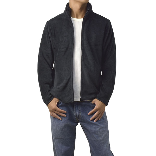 ジャケット メンズ 無地 暖かい 防寒着 フリース ボア 軽量 カジュアル ふわふわ もこもこ ジップアップ ブルゾン 秋冬 A1U セール【パケ1】【A】爆買 | FLAG ON CREW | 03