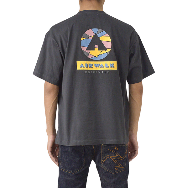 Tシャツ 半袖 メンズ クルーネック バックプリント AIRWALK エアウォーク 厚手 綿100％ ヘビーウェイト ロゴ 刺繍 リラックスフィット A3Q セール【パケ2】爆買 | AIRWALK | 02