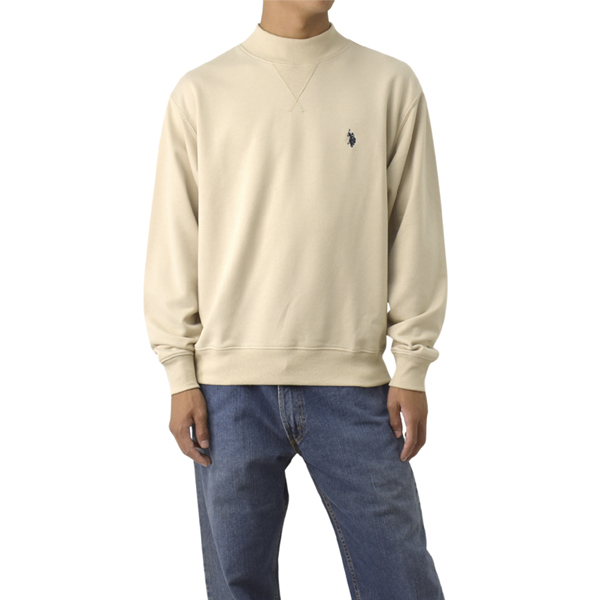U.S.POLO ASSN ユーエスポロ ハイネック 裏毛 スウェット トレーナー メンズ ロゴ ワンポイント カジュアル アメカジ ブランド A5D セール【パケ1】【A】爆買 | FLAG ON CREW | 01