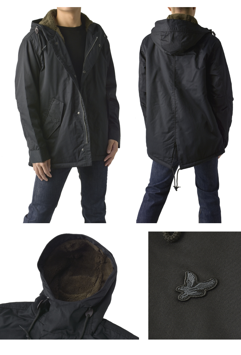 LYLE&SCOTT ライル&スコット メンズ 裏ボア モッズコート ワイド