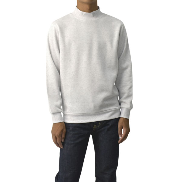 トレーナー 長袖 無地 メンズ 裏起毛 ハイネック モックネック スウェット フリース 綿混 春 秋 冬 タートルネック A9D セール【パケ1】【A】爆買 | FLAG ON CREW | 01