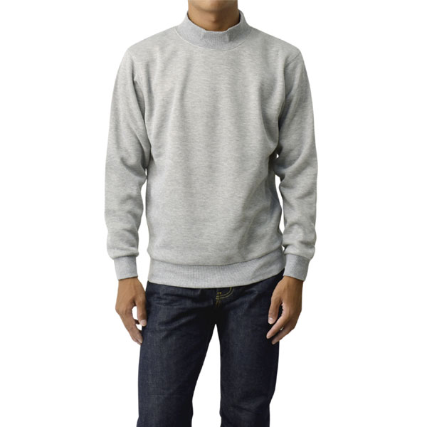 トレーナー 長袖 無地 メンズ 裏起毛 ハイネック モックネック スウェット フリース 綿混 春 秋 冬 タートルネック A9D セール【パケ1】【A】爆買 | FLAG ON CREW | 02