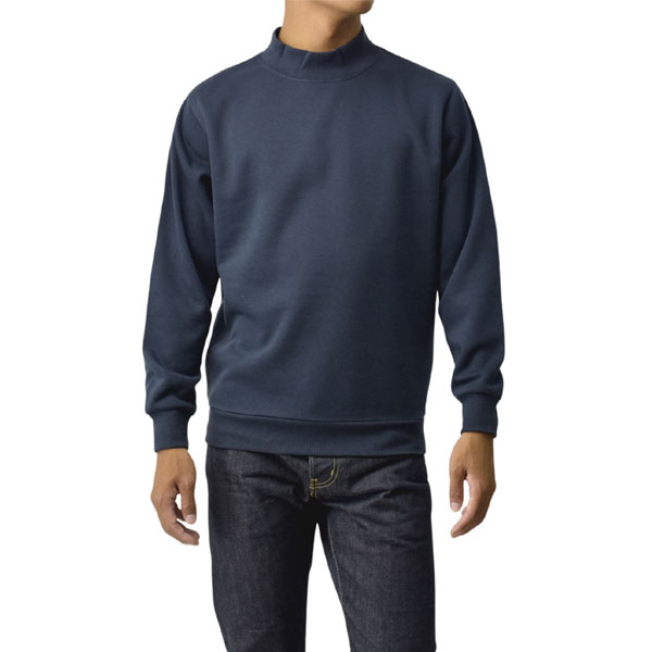 トレーナー 長袖 無地 メンズ 裏起毛 ハイネック モックネック スウェット フリース 綿混 春 秋 冬 タートルネック A9D セール【パケ1】【A】爆買 | FLAG ON CREW | 05