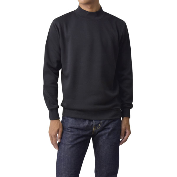 トレーナー 長袖 無地 メンズ 裏起毛 ハイネック モックネック スウェット フリース 綿混 春 秋 冬 タートルネック A9D セール【パケ1】【A】爆買 | FLAG ON CREW | 06