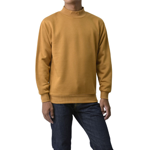 トレーナー 長袖 無地 メンズ 裏起毛 ハイネック モックネック スウェット フリース 綿混 春 秋 冬 タートルネック A9D セール【パケ1】【A】爆買 | FLAG ON CREW | 07