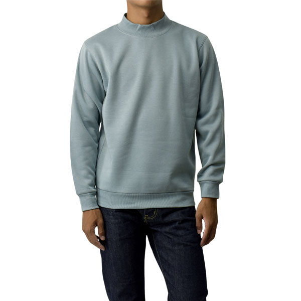 トレーナー 長袖 無地 メンズ 裏起毛 ハイネック モックネック スウェット フリース 綿混 春 秋 冬 タートルネック A9D セール【パケ1】【A】爆買 | FLAG ON CREW | 08