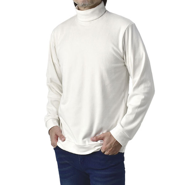 FLAG ON CREW 両面起毛 とろとろフリース ハイネック タートル メンズ