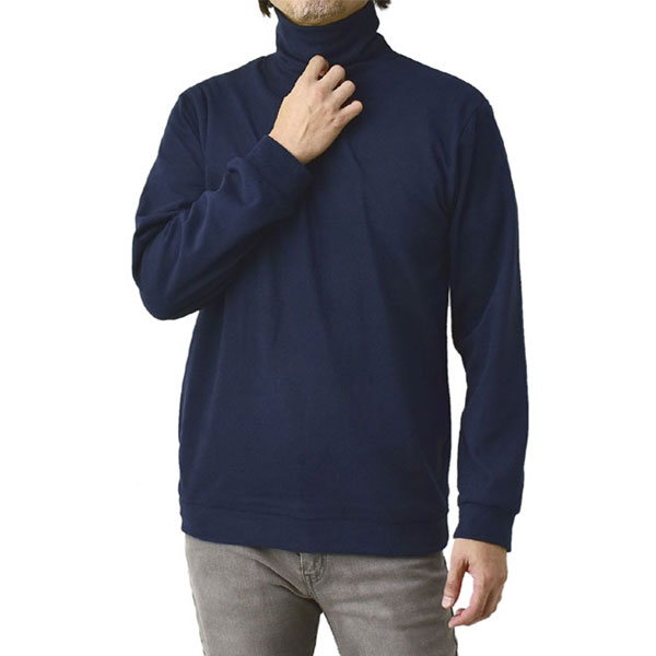 FLAG ON CREW 両面起毛 とろとろフリース ハイネック タートル メンズ