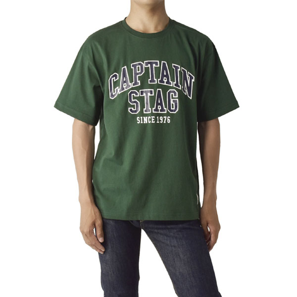 CAPTAIN STAG キャプテンスタッグ メンズ ビンテージプリント 半袖Tシャツ 綿100％ カジュアル アウトドア アメカジ ロゴ キャンプ 普段着 B0V セール【パケ2】 | CAPTAIN STAG | 03
