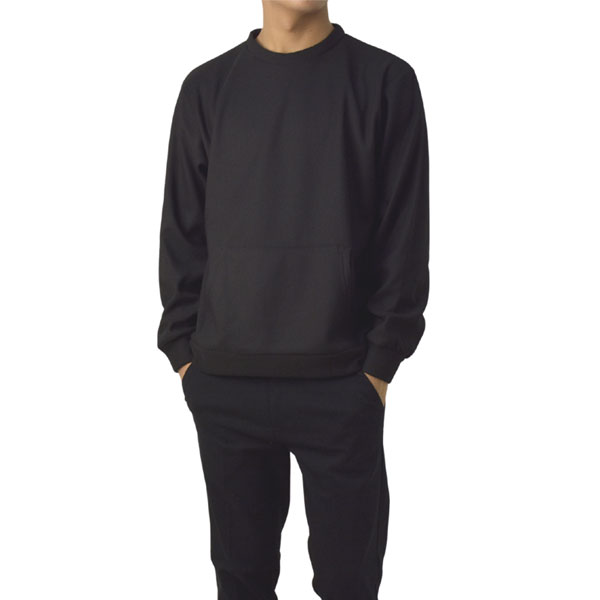 トレーナー メンズ 無地 ジョーゼット 裏シャギー カンガルーポケット 秋 冬 あったか 防寒 きれいめ M L LL 3L 大きいサイズ B1C セール【パケ1】【A】爆買 | FLAG ON CREW | 04