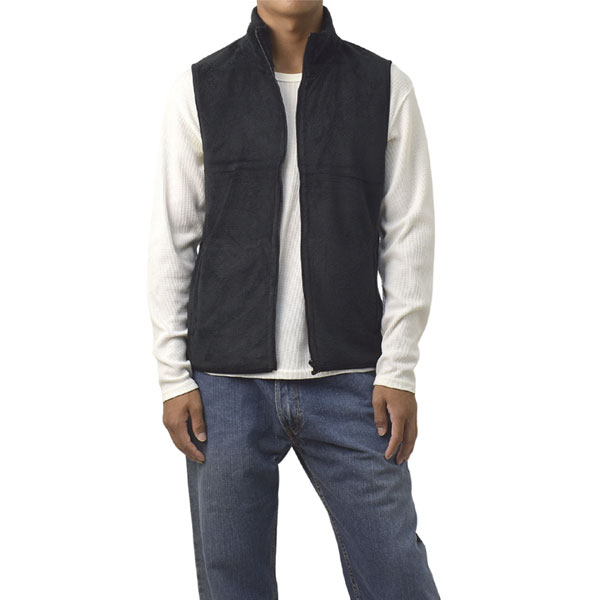 ベスト メンズ 無地 暖かい 防寒着 ルームウェア フリース ボア 軽量 ふわふわ もこもこ ジップアップ ポケット付き 秋冬 B1W セール【パケ1】【A】爆買 | FLAG ON CREW | 03