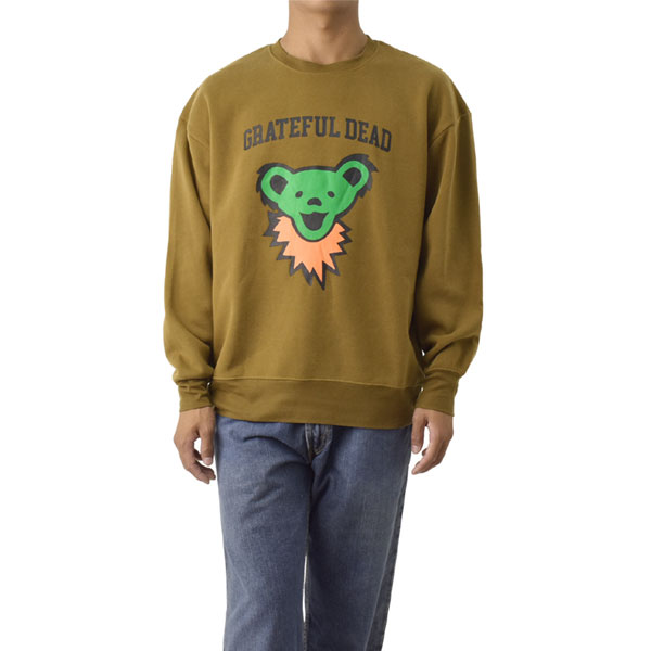 トレーナー スウェット 裏起毛 Grateful Dead グレイトフルデッド ダンシングベア デッドベア ワイドシルエット プリント ロック B2N セール【パケ1】【A】爆買 | FLAG ON CREW | 02