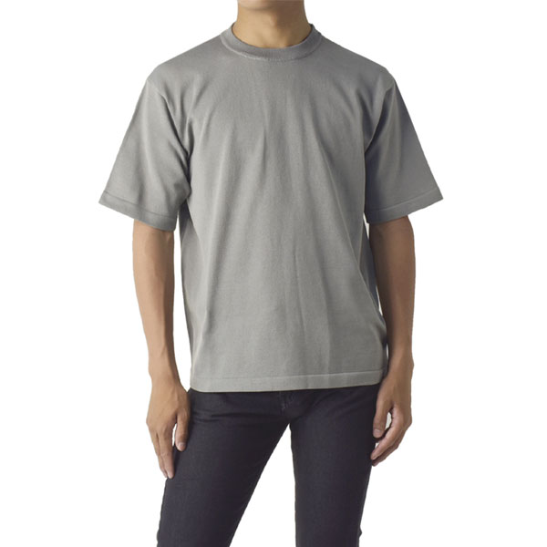 メンズ 麻タッチニット 半袖Tシャツ ピリング加工 サラサラ 肌ざわり 快適 通気性 涼しい B4E セール【パケ1】 爆買 | FLAG ON CREW | 01