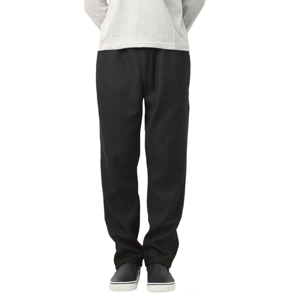 パンツ メンズ 無地 イージーパンツ ストレート ストレッチ ジョーゼット 秋 冬 暖パン あったか 裏シャギー 防寒 ファスナー付き B5V セール【パケ1】爆買 | FLAG ON CREW | 04