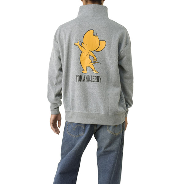 Tom and Jerry トムアンドジェリー メンズ 裏起毛 ビッグシルエット バックプリント ハイネック スウェット トレーナー タートル B7D セール【パケ1】【A】爆買 | FLAG ON CREW | 02