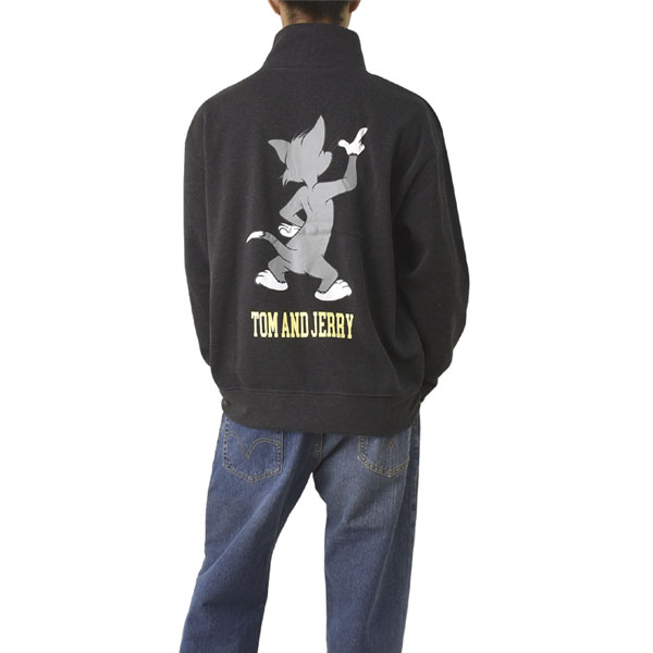 Tom and Jerry トムアンドジェリー メンズ 裏起毛 ビッグシルエット バックプリント ハイネック スウェット トレーナー タートル B7D セール【パケ1】【A】爆買 | FLAG ON CREW | 04